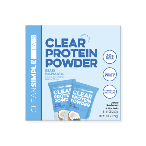 Clear Protein Powder: Blue Bahama (8 Single Serving Stick packs)