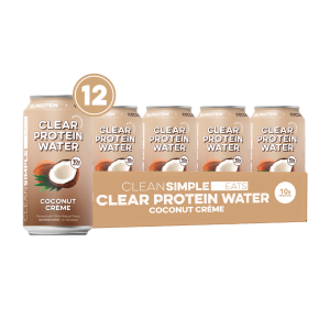 Clear Protein Water: Coconut Créme (12 Oz. | 12 Pack)